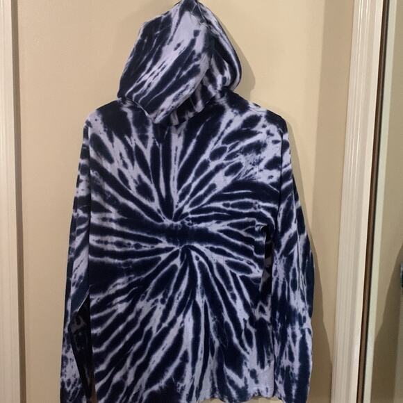 Across the Pond blue and white tie-dye long sleeve hoodie size S new with tags - Picture 5 of 8